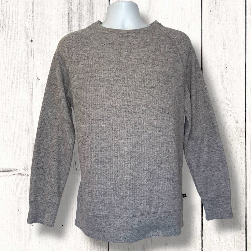 Banana Republic Men’s Heather Gray Pullover Sweatshirt Sweater Size M - Picture 3 of 7